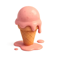 Melting Ice Cream 3D icon