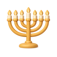 Menorah 3D icon