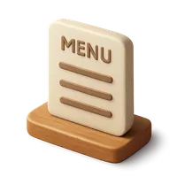 Menu Lines 3D icon