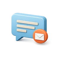Message Sign 3D icon