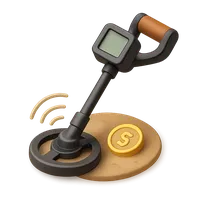 Metal Detecting 3D icon