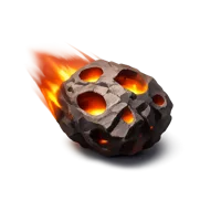 Red Meteorite 3D icon