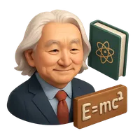 Michio Kaku 3D icon