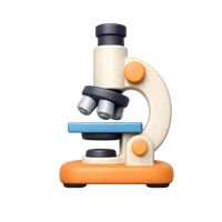 Microscope 3D icon