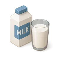 Milk 3D icon