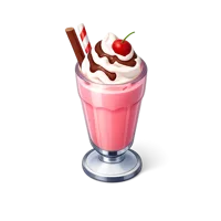 Red Milkshake 3D icon