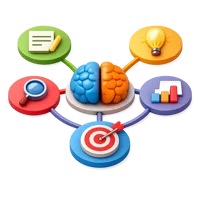 Mind Map 3D icon