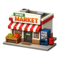 Mini Market 3D icon