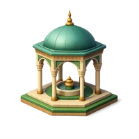 Green Miniature painting 3D icon