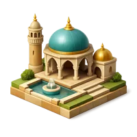 Brown Miniature painting 3D icon