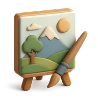 Miniature painting 3D icon