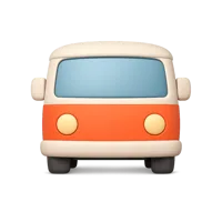 Minibus 3D icon