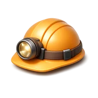 Mining Helmet 3D icon