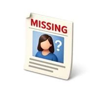 Missing Person 3D icon