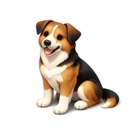 Mixed Breed Dog 3D icon