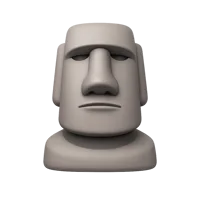 Moai Statue 3D icon