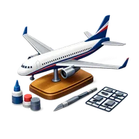 Model Airplane 3D icon