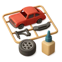 Model Car Parts 3D icon