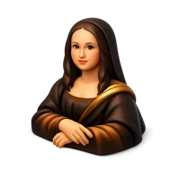 Mona Lisa 3D icon