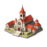 Red Monastery 3D icon