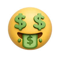 Money Face 3D icon