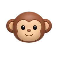 Monkey Face 3D icon