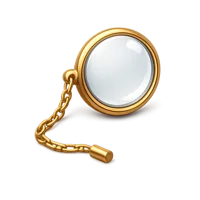 Amber Monocle 3D icon