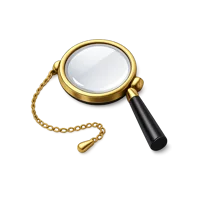 Brown Monocle 3D icon