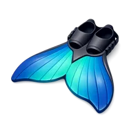Blue Monofin 3D icon