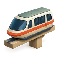 Monorail Train 3D icon