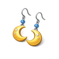 Moon Earrings 3D icon