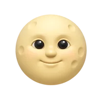 Moon Face 3D icon