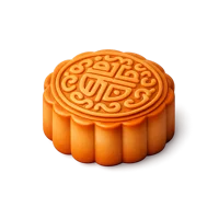 Orange Mooncake 3D icon