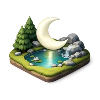 Green Moonglade 3D icon