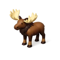 Brown Moose 3D icon