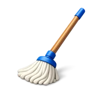 Blue Mop 3D icon