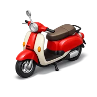 Red Moped 3D icon