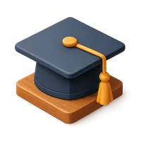 Mortarboard 3D icon