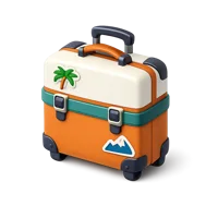 Orange Mosaic Tile 3D icon