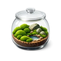 Moss Terrarium 3D icon