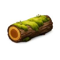 Mossy Log 3D icon
