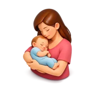 Mother and Baby 3D icon