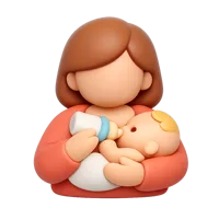 Mother Feeding Baby 3D icon