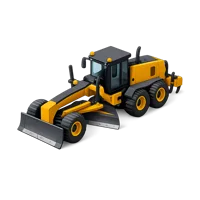 Motor Grader 3D icon