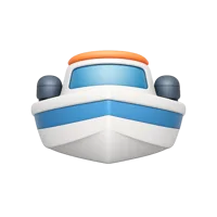 Motorboat 3D icon