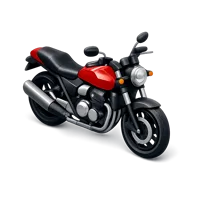 Red Motorcycle 3D icon