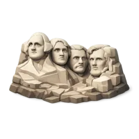 Amber Mount Rushmore 3D icon