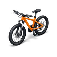 Orange Mountain Bike 3D icon