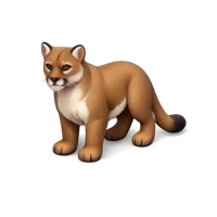 Brown Mountain Lion 3D icon