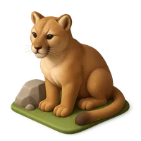 Mountain Lion 3D icon